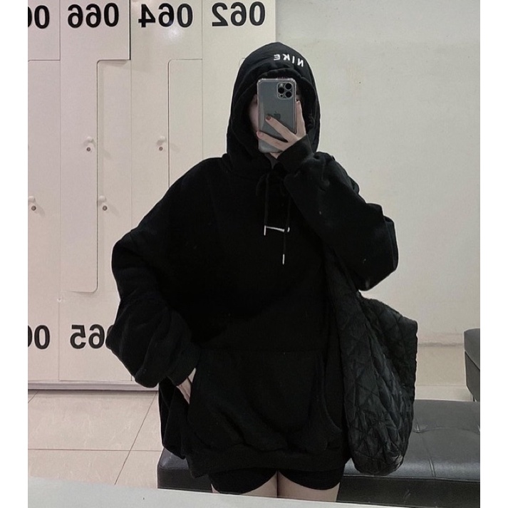 Áo Hoodie Basic Ni-ke Nhiều Màu Unisex Nam Nữ, Nỉ Mũ 2 Lớp Tay Bồng Form Rộng Hai Lớp Chuẩn Ảnh( Hàng Sẵn)