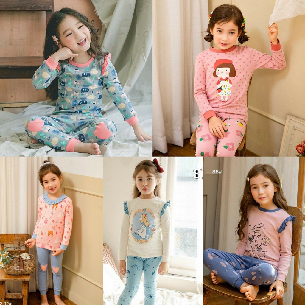 Bộ Belalu mẫu DÀY xuất hàn_ Chất thun cotton 4 chiều _ Mẫu bé gái 2