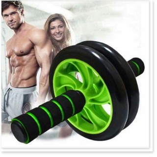 Dụng cụ tập gym thể dục thể thao con lăn tập bụng 2 bánh, máy tập cơ bụng con lăng tập gym ab tại nhà TẶNG thảm lót gối