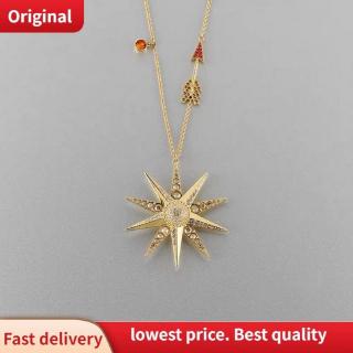 Dây chuyền mặt trăng và ngôi sao may mắn đính đá pha lê swarovski