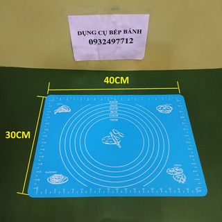 Thảm nhào bột silicon chống dính 40x30cm