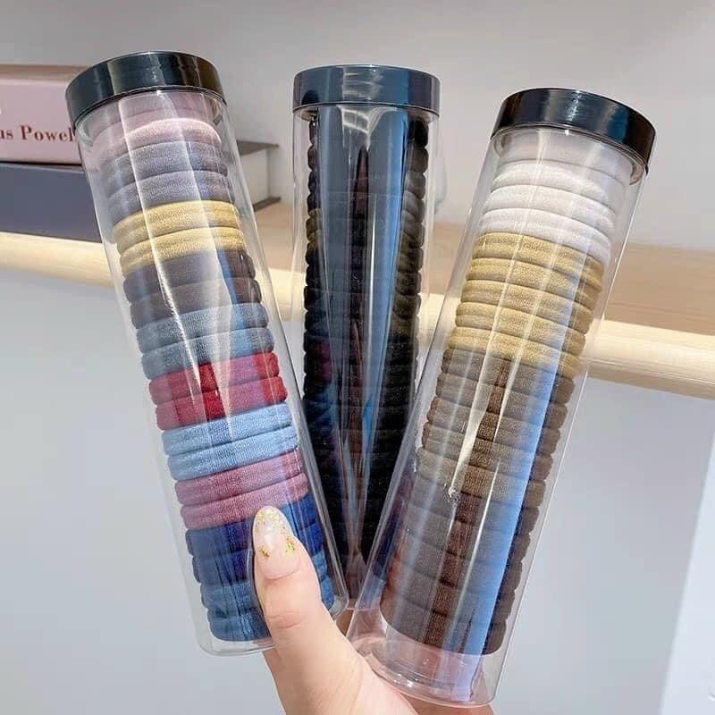 SET 20 DÂY BUỘC TÓC NHIỀU MÀU SẮC PHONG CÁCH HÀN QUỐC