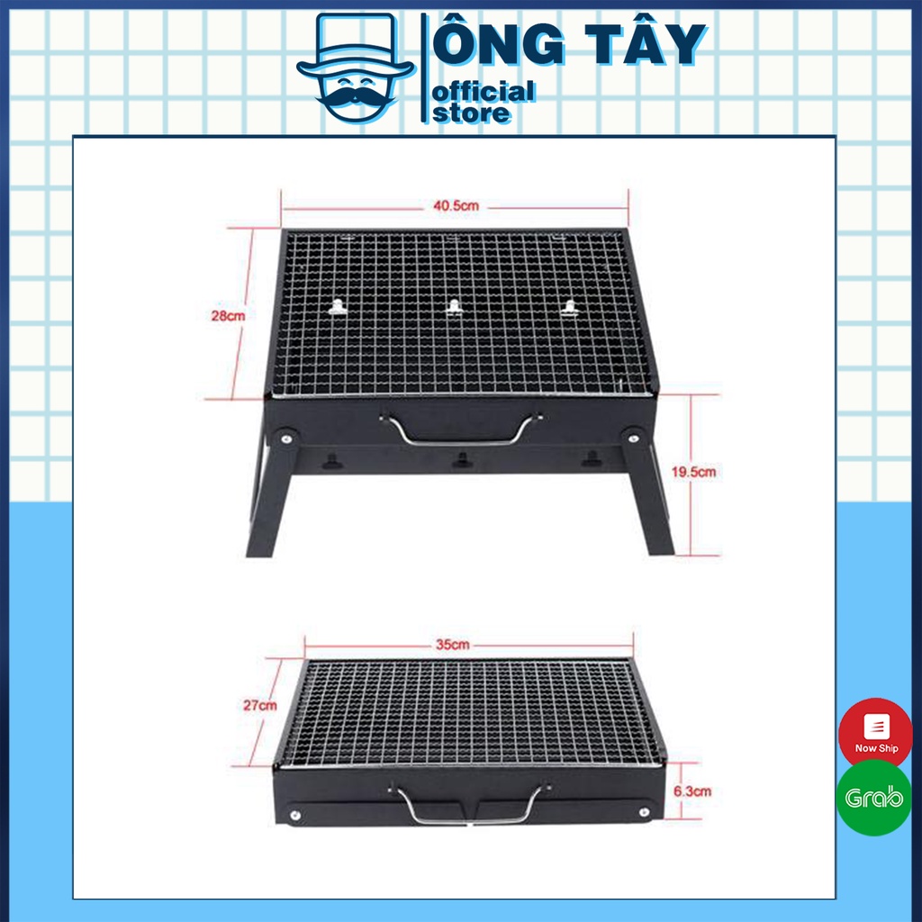 BẾP NƯỚNG THAN HOA VUÔNG BBQ CAO CẤP