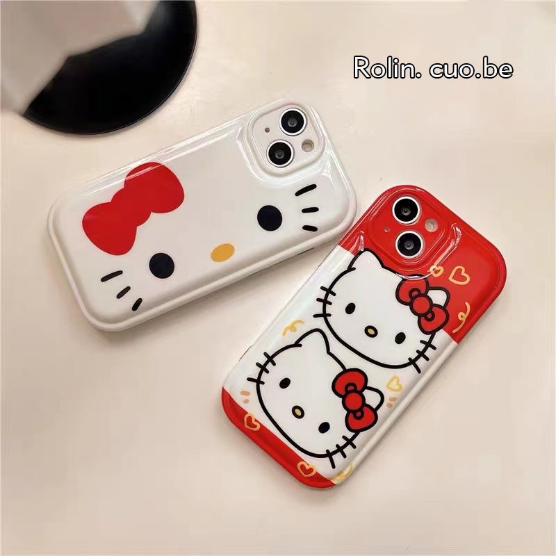 Ốp Điện Thoại Hình Hello Kitty Cho iPhone 14 Pro Max 14 Plus 13 Pro Max 12 Pro Max 11 Pro Max 7 8 Plus SE 2020 Xs Max XR