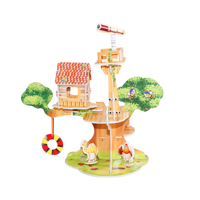 Bộ Đồ Chơi Xếp Hình 3D Bằng Giấy Cho Bé