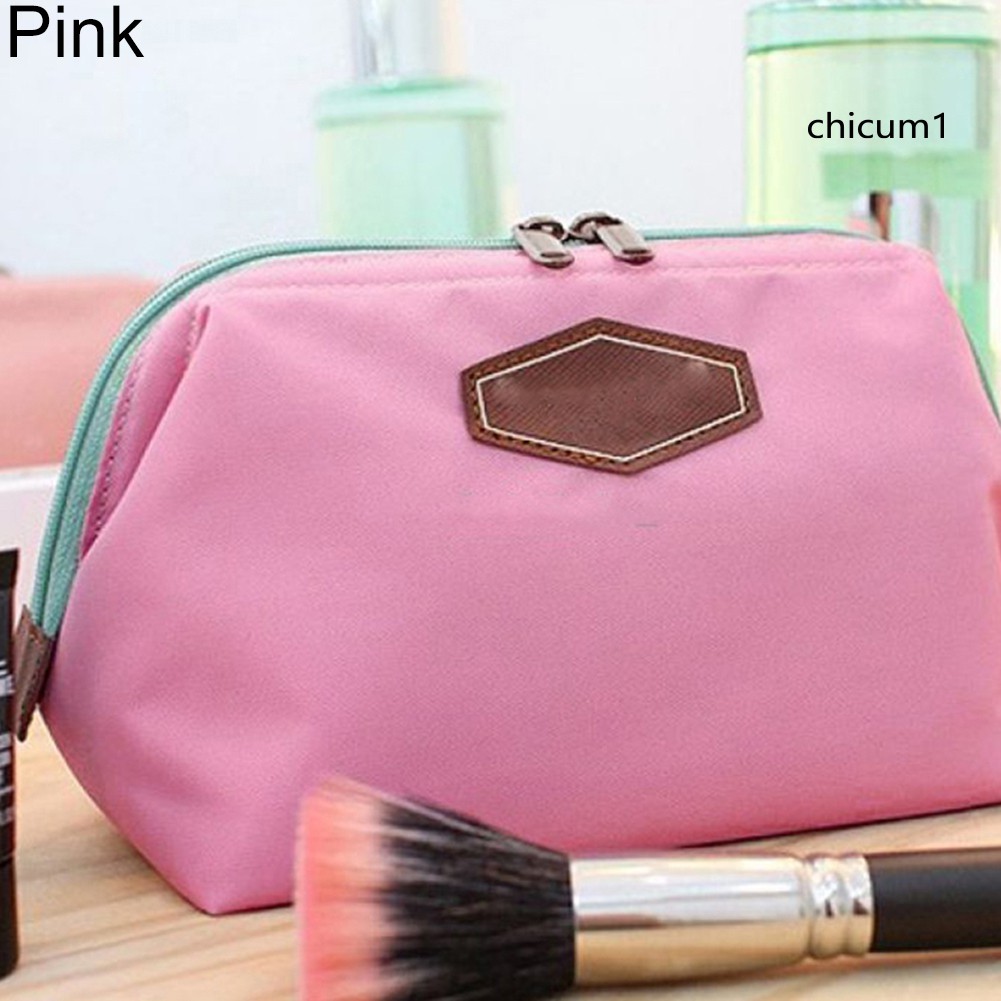 (Hàng Mới Về) Túi Đựng Mỹ Phẩm Khóa Kéo Đa Năng Tiện Dụng