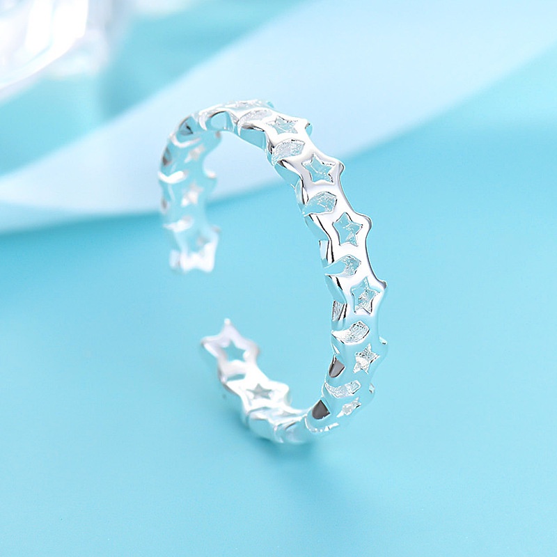Nhẫn bạc 925 thiết kế hình ngôi sao đơn giản xinh xắn thời trang cho nữ 2020 ANTA Jewelry - ATJ3029
