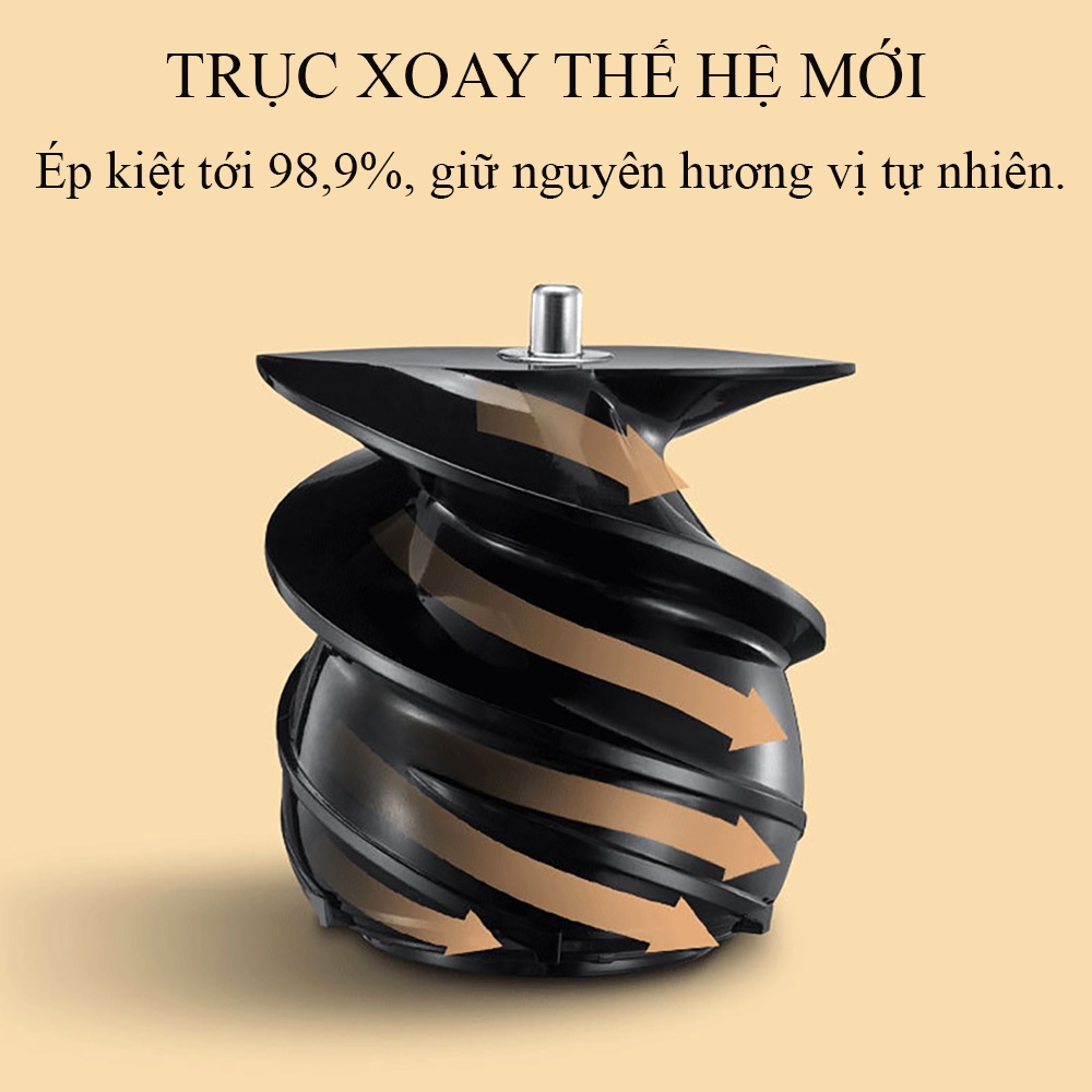 Máy ép hoa quả chậm, máy ép hoa quả sinh tố đa năng cao cấp thiết kế thông minh thế hệ mới .Bảo hành 2 năm toàn quốc .