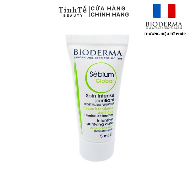 [HB GIFT] Sample_Kem Dưỡng Bioderma Làm Giảm Mụn Sebium Global Cream 5ml