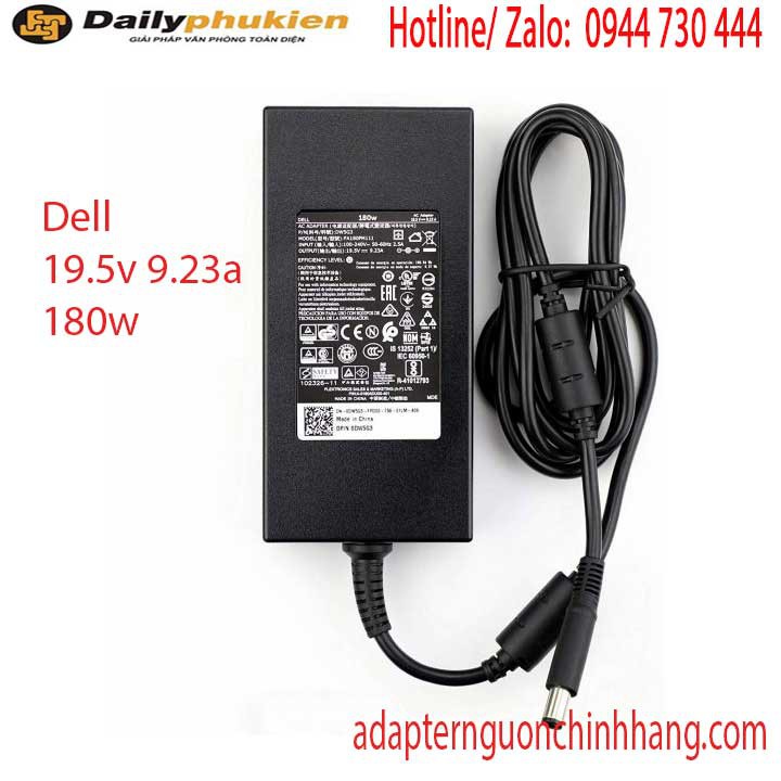 Sạc pin laptop Dell 19.5V 9.23A bảo hành 12 tháng