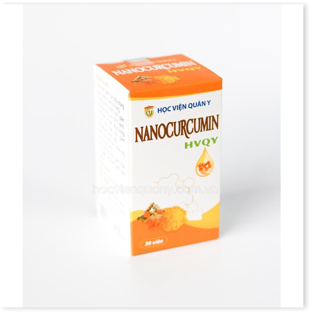 Viên uống Nano Curcumin Học Viện Quân Y hỗ trợ điều trị viêm loét dạ dày, tá tràng