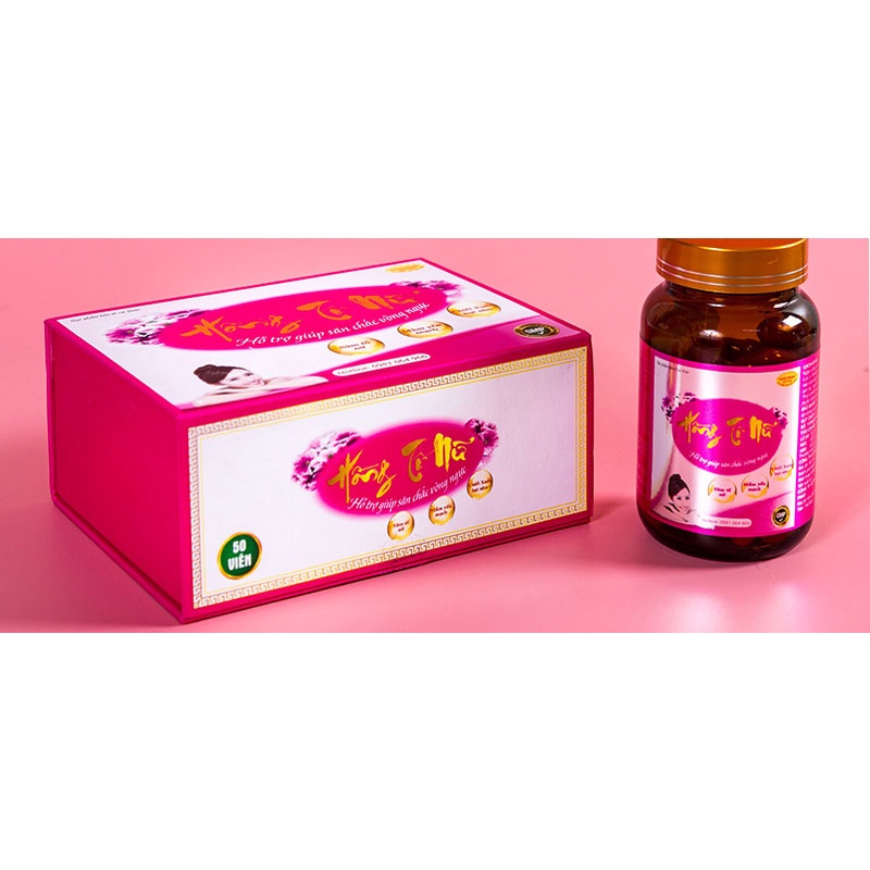 Hồng Tố Nữ - Giúp tăng cường nội tiết tố nữ, cải thiện chức năng sinh lý nữ. Hỗ trợ giúp săn chắc vòng ngực(Hộp 50 Viên)