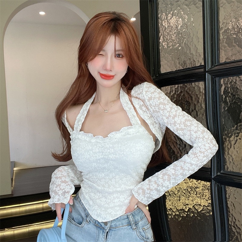 Áo Ren Không Tay Thời Trang Mùa Thu Quyến Rũ Cho Nữ