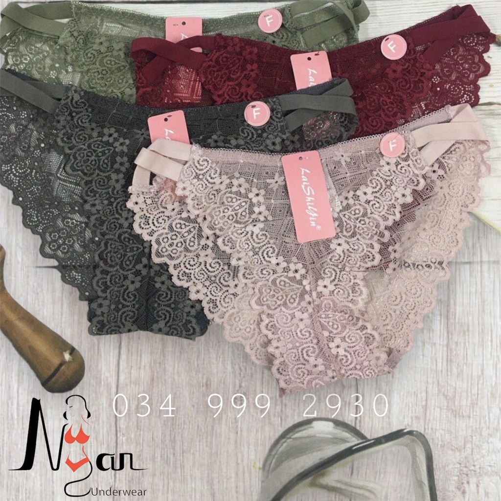 Quần lót ren chéo dây quyến rũ sexy, ôm nữa mông - Hàng bán chạy Mã 6964