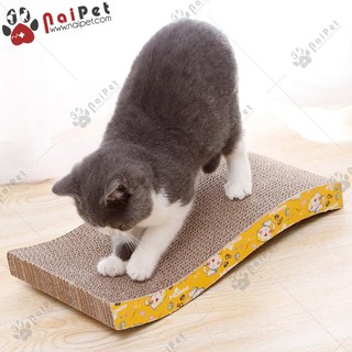 Đồ Chơi Bàn Cào Móng Sóng Bằng Carton Cho Mèo BCM008