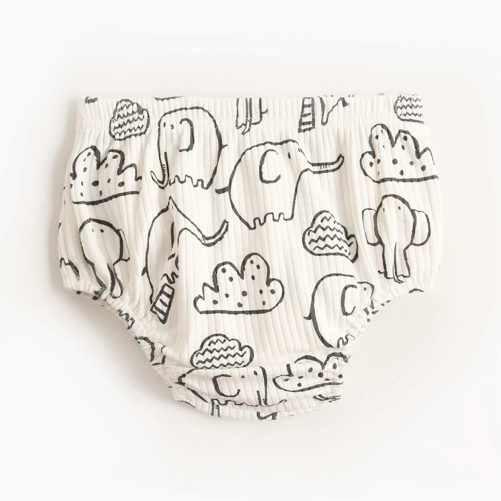 Sanlutoz Cotton Tay Cộc In Họa Tiết Hoạt Hình + Quần Ngắn Thời