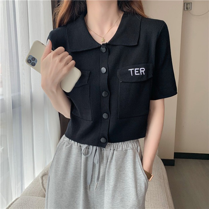 Áo Thun Tay Ngắn Cổ Búp Bê Thời Trang Mùa Hè 2022 Phong Cách Mới Cho Nữ