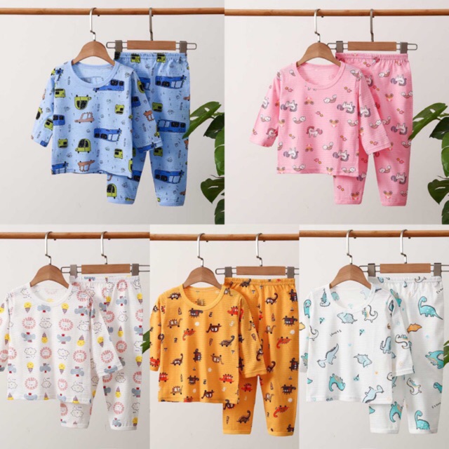 Bộ dài tay cotton sợi tre Quảng Châu sz 80-130( Bảng 2)