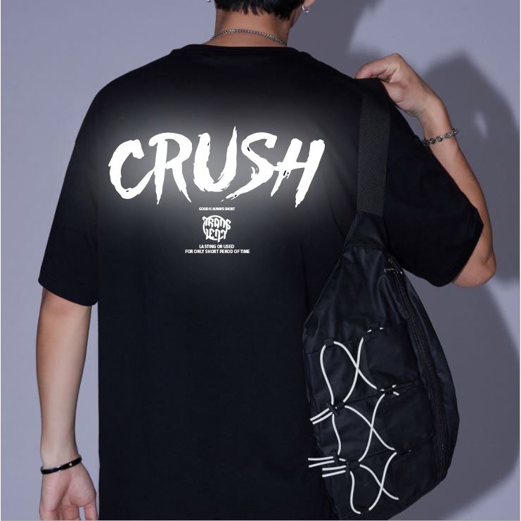 [Freeship] Áo Thun, Áo Unisex Tay Lỡ Phom Rộng Freesize, In Decal Phản Quang - Crush | BigBuy360 - bigbuy360.vn