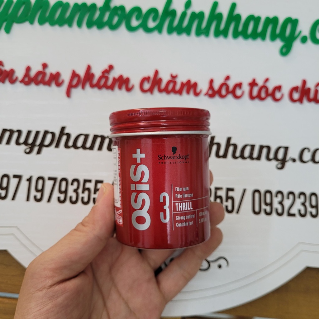 (CHÍNH HÃNG 100%) GÔM TẠO THỚ TÓC OSIS+ THRILL 100ML