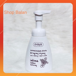 Dung dịch vệ sinh làm dịu kích ứng dạng bọt - intima ziaja