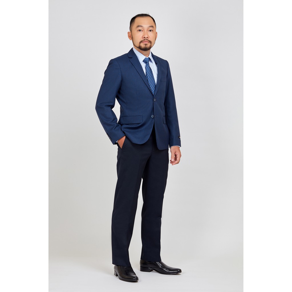 Áo vestton nam mattana Slimfit - xẽ 2 tà 2 nút ca zô xanh MVM26190417208933