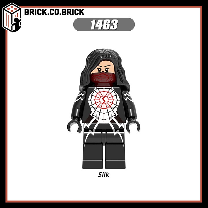 X0282 -  Đồ chơi lắp ráp minifigure và non lego siêu anh hùng Spider Man, Silk, Knull, Peter Parker trong vũ trụ Marvel