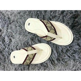 Dép kẹp nam gc trắng quai in đơn giản