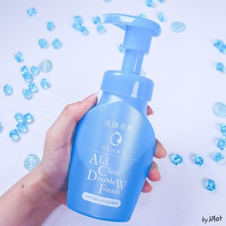 Bọt Rửa Mặt Tẩy trang Senka All Clear Double Foam 150ml