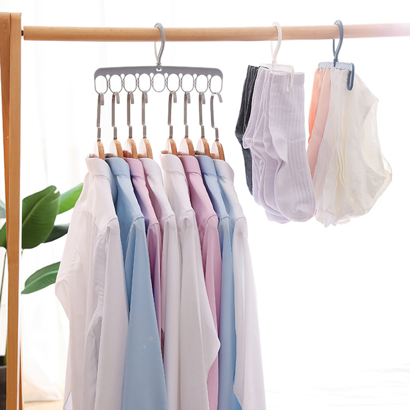 Móc nhựa treo quần áo đa năng tiết kiệm không gian tiện dụng