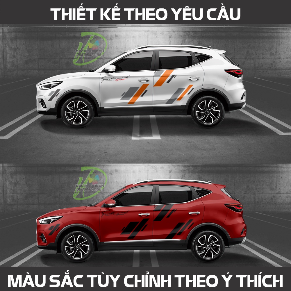 Decal Tem Xe MG ZS Mẫu 003