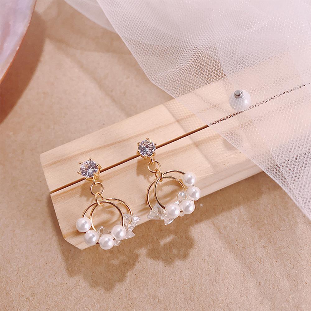 MXGOODS Bông Tai Ngọc Trai Thời Trang Cho Nữ