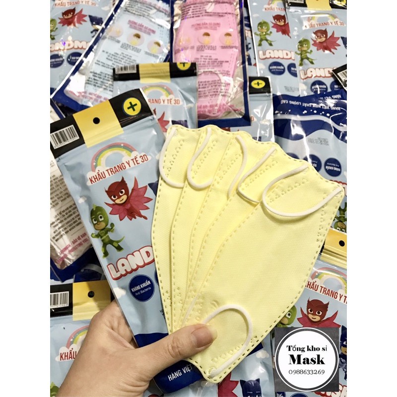 Khẩu trang trẻ em 3D Land Mask Kid 4 lớp kháng khuẩn | BigBuy360 - bigbuy360.vn