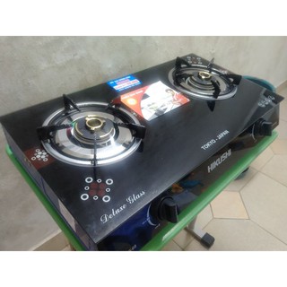 [ CHÍNH HÃNG ] bếp gas đôi kính cao cấp HIKUSHI  KS-68