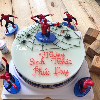Phụ kiện trang trí- Bộ 7 Spiderman