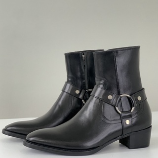 (Da Bò) Harness boots đế phíp gỗ cao 5cm
