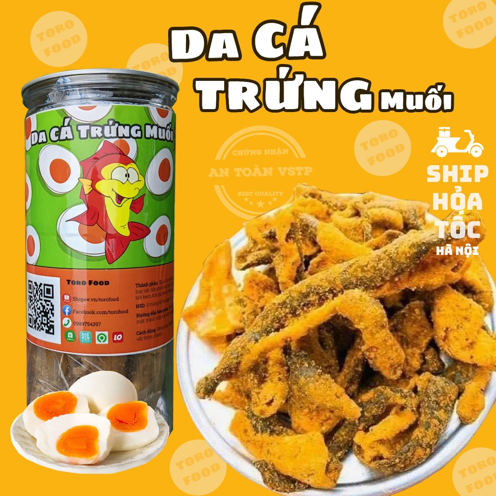 Da cá trứng muối loại ngon Ăn Phải Sạch - Đồ ăn vặt hà nội Toro Food