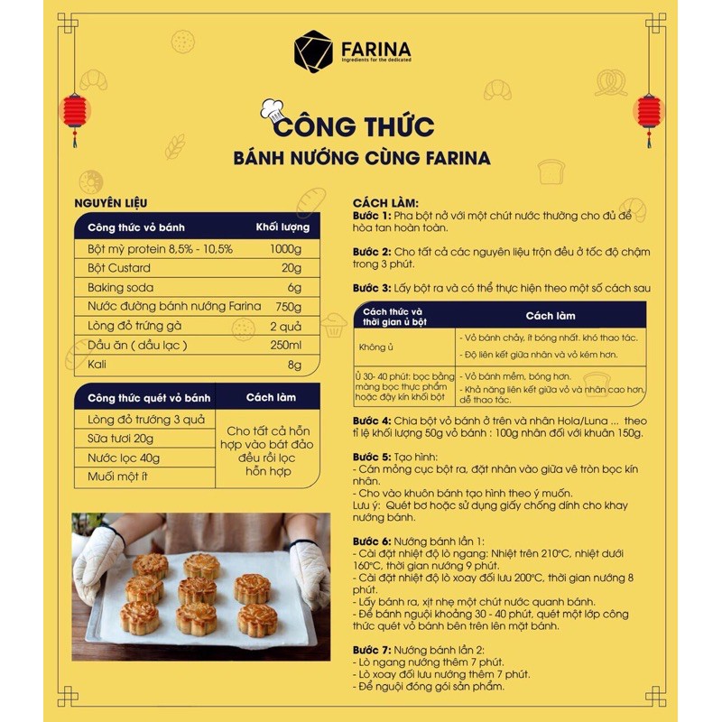 Nước đường bánh nướng Farina