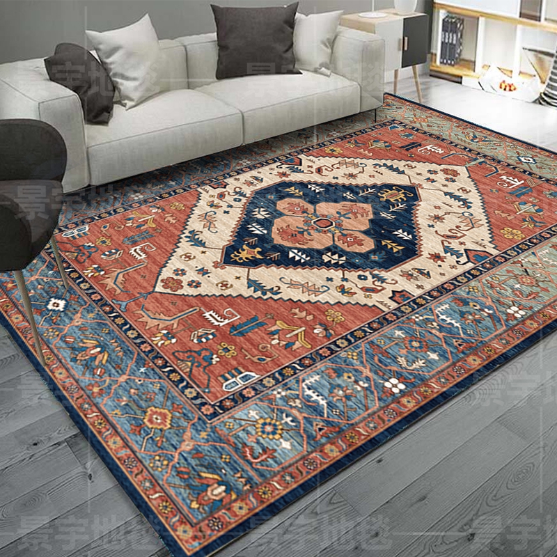Thảm trải sàn trang trí phong cách vintage xinh xắn