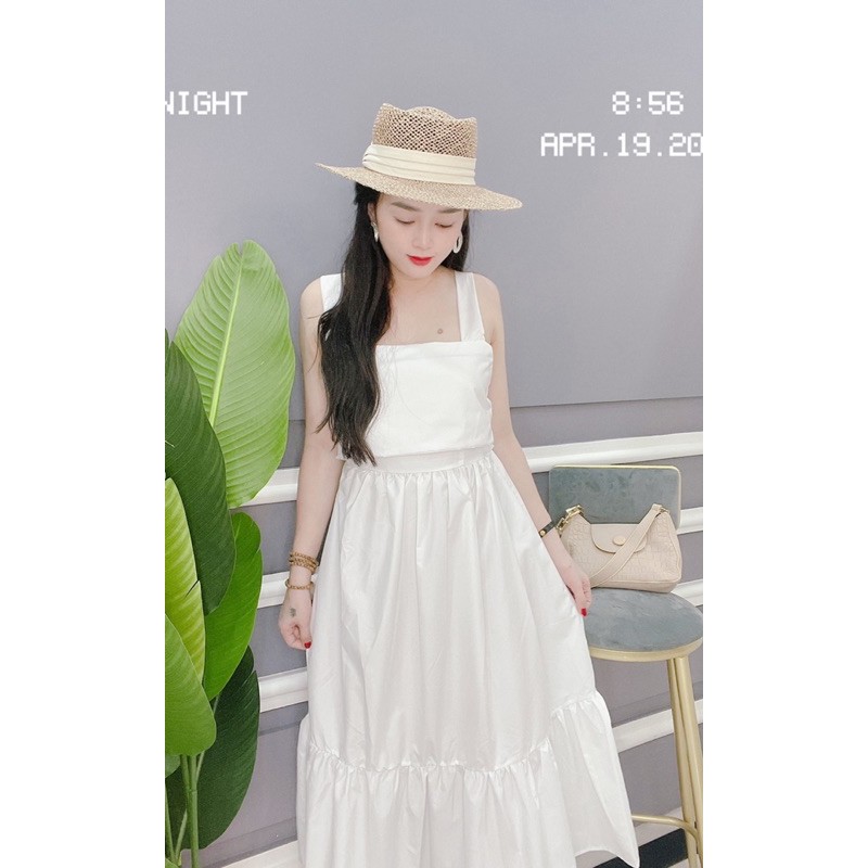 Đầm maxi nơ lưng , Đầm maxi thô thái nơ lưng mút ngực | BigBuy360 - bigbuy360.vn