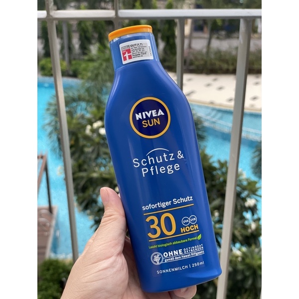 [Bill Đức] Sữa chống nắng toàn thân NIVEA cho body LSF 30, 250 ml