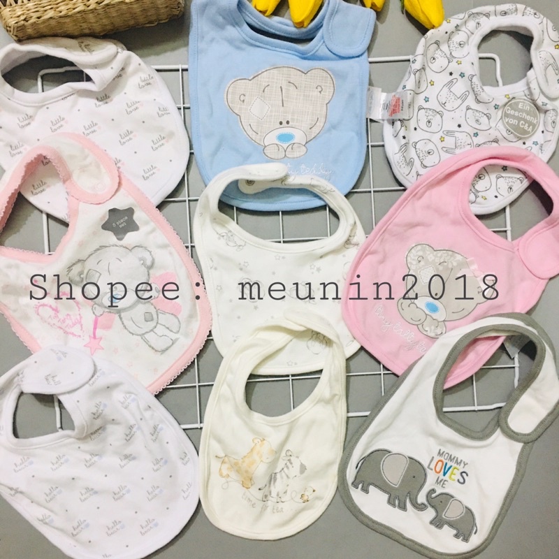 Khăn yếm cotton ăn dặm quàng cổ giữ ấm NEW LỖI cho bé trai bé gái