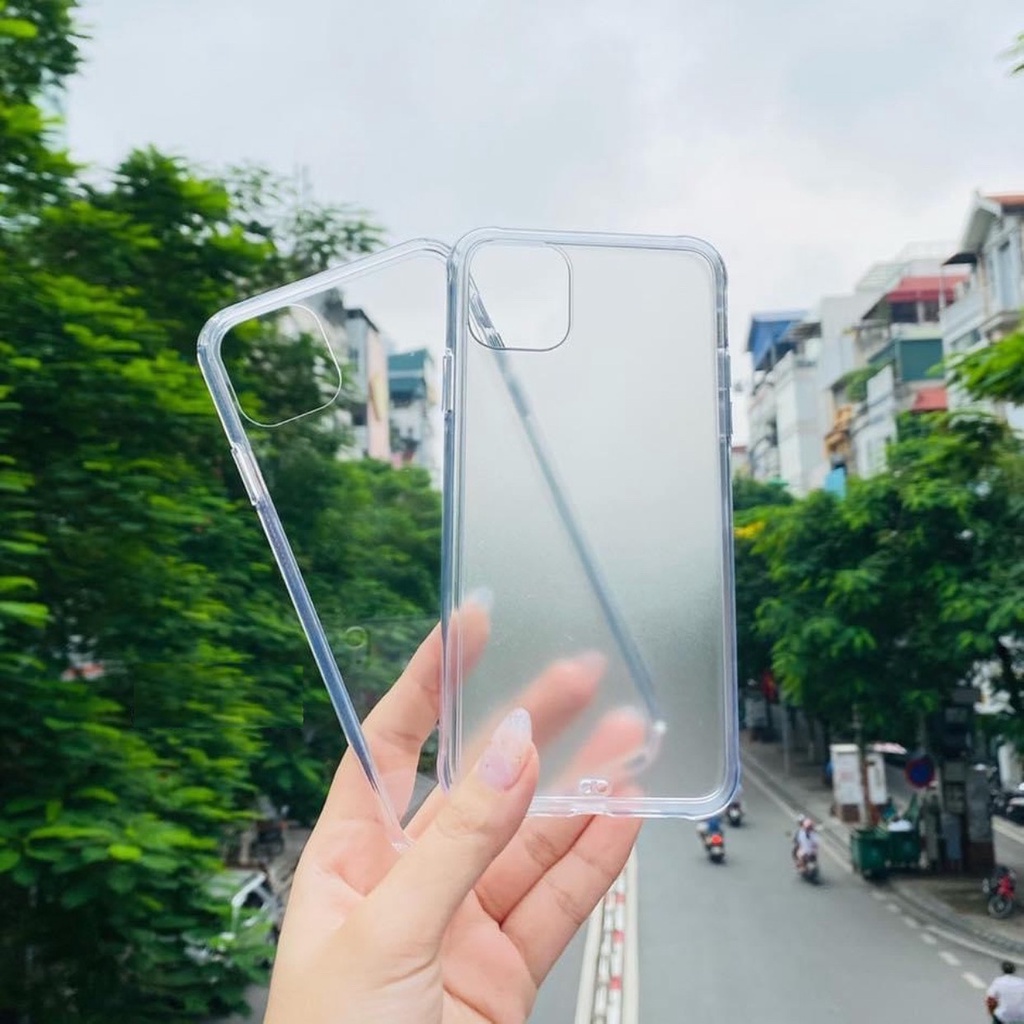 Ốp IPhone Likgus Chống Sock Lưng Cứng Viền Dẻo Siêu Bền Trong Suốt Không Ố Màu Mặt Lưng Mica Trong Cho IPhone