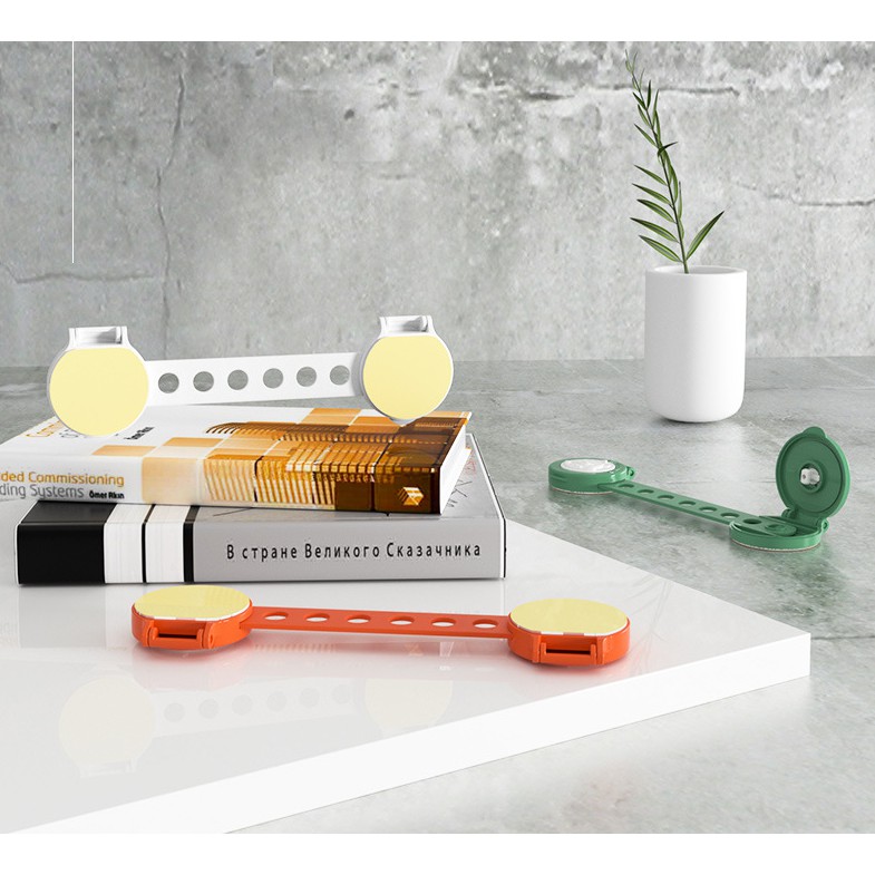 Khóa tủ lạnh, ngăn kéo gấu trắng cao cấp - Nhựa ABS an toàn cho bé