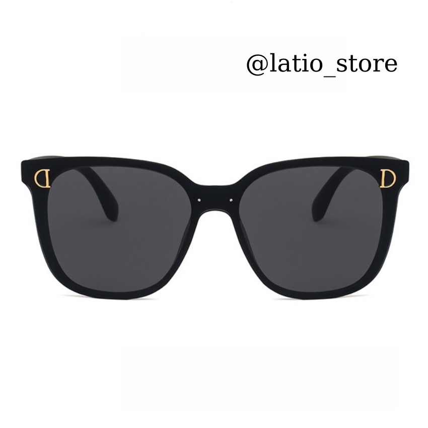 Kính mát nữ  LATIO kính mát nữ thời trang hot 2023 thiết kế đơn giản phối chữ D tạo điểm nhấn cho kính  - KM50