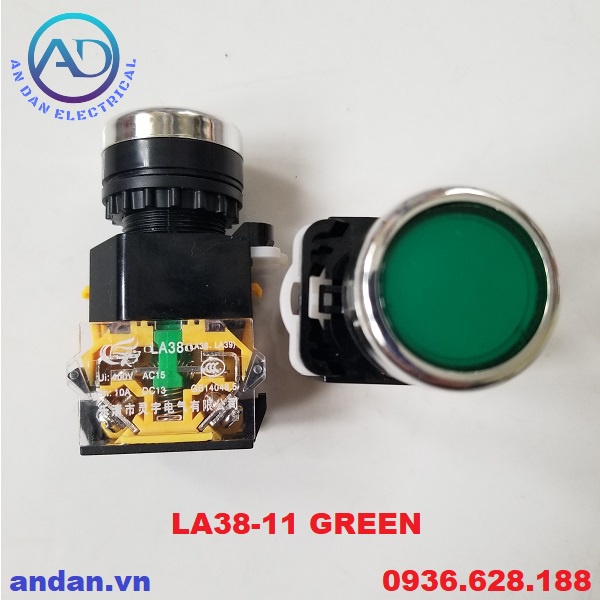 Nút nhấn ấn đề không đèn phi 22mm LA38, Nhấn nhả LA38-11, nhấn giữ LA38-11S