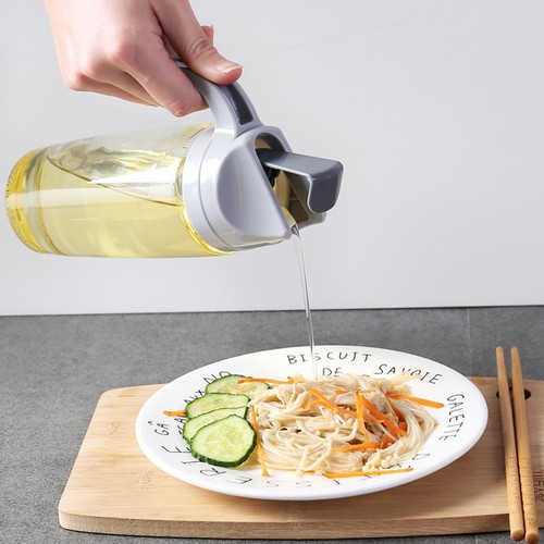 Combo 3 bình  đựng  dầu ăn, nước mắm, nước tương 600ml tự động mở nắp khi rót | BigBuy360 - bigbuy360.vn