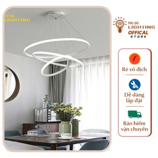 Đèn Thả Trang Trí Phòng Ăn Phòng Khách 3 Vòng DD005 THỦ ĐÔ LIGHTING Mang Phong Cách Hiện Đại Bảo Hành 12 Tháng