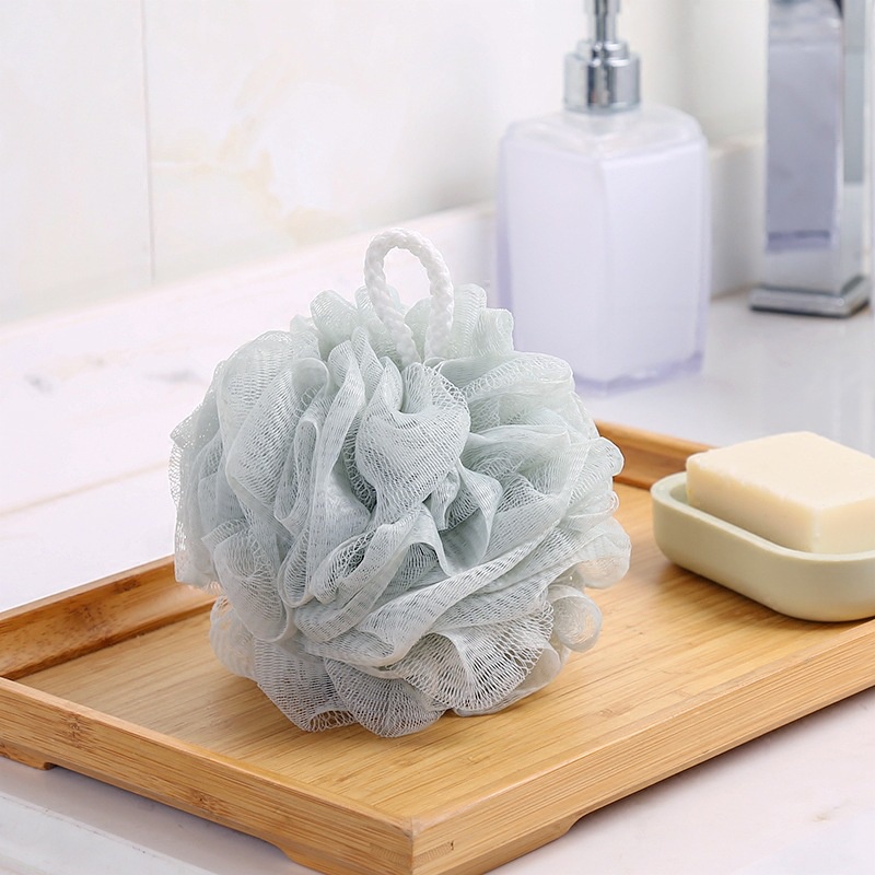 Bông Tắm Tròn Cao Cấp Phối 2 Màu Loại Vừa, Siêu Chắc Chắn - Bông tắm Tròn Tạo bọt giúp dưỡng ẩm và massage da