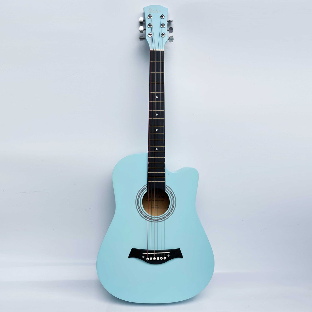 Đàn Guitar Gỗ Acoustic Đen Nhám Dáng Khuyết Woim GU05